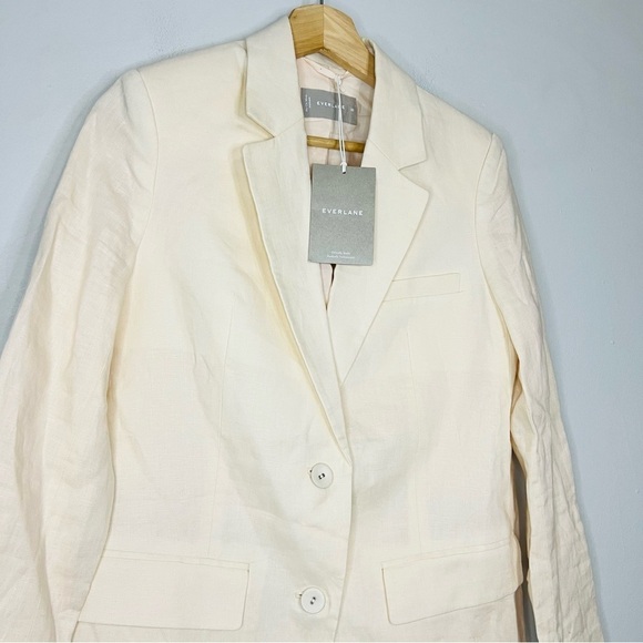 NWT EVERLANE The Oversized Blazer in Linen size 00 - Picture 3 of 6